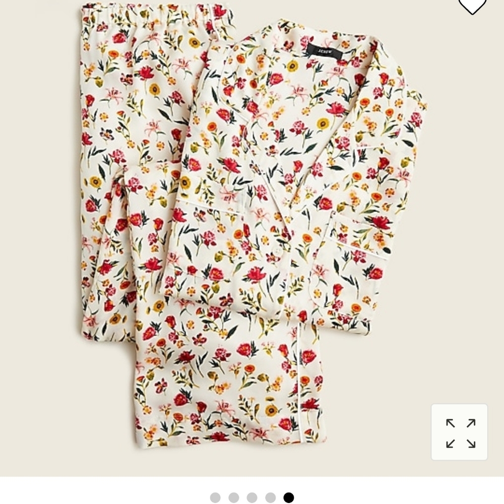 J. Crew Easy-luxe eco long-sleeve pajama set in vintage floral